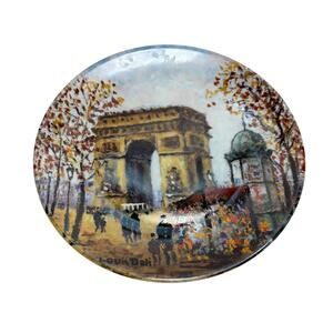 Henri d'Arceau & Fils Collectible Plate L'Arc de Triomphe w Cert of Authenticity